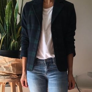 As New Lord & Taylor Petite Plaid Blazer 6P